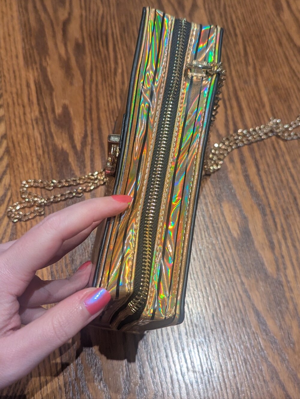 Betsey Johnson Kitsch Holographic Book Of Spells Crossbody Purse - Picture 9 of 14
